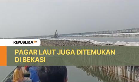 Pagar laut di Bekasi