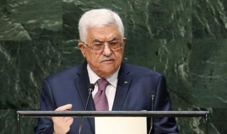 Palestinian President Mahmoud Abbas addresses the 69th United Nations General Assembly at United Nations Headquarters in New York, September 26, 2014.