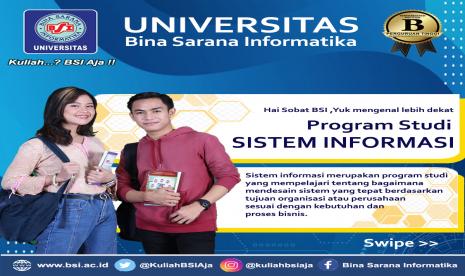 Paling tidak ada sembilan prospek karir alumni Prodi Sistem Inormasi UBSI.