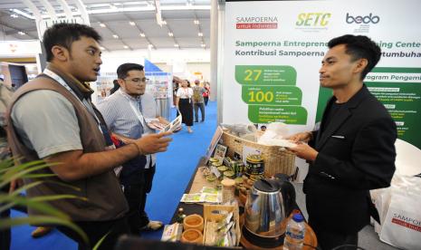 Pameran dagang tahunan Trade Expo Indonesia (TEI) yang digelar Kementerian Perdagangan pada 18-22 Oktober 2023 di Indonesia Convention Exhibition (ICE) BSD, Tangerang.