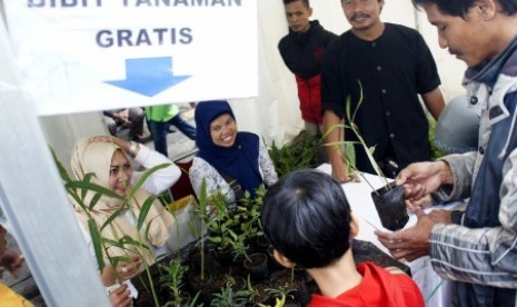 Pameran hasil pertanian pada acara Bandung Agri Market (BAM) yang diselengarakan Dinas Pertanian dan Ketahanan Pangan Kota Bandung, Jawa Barat, Ahad  (13/12)