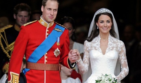 Pangeran William dan Kate Middleton.