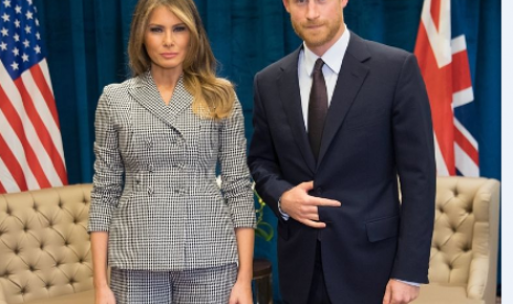 Pangeran Harry dan Melania Trump 