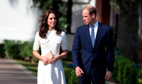 Pangeran William dan istrinya Kate Middleton.