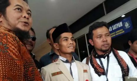 Panglima Kokam Mashuri Masyhuda (kanan) dan Wakil Sekretaris PP Pemuda Muhammadiyah Pedri Kasman.