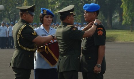 Panglima TNI Jenderal Moeldoko melantik Mayjen Maliki Mift sebagai komandan POM TNI.