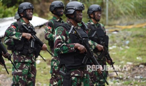 Ilustrasi TNI. KKB melakukan penembakan dan pembakaran permukiman penduduk di Kabupaten Puncak.