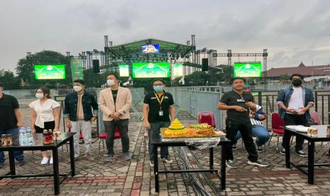 Panitia penyelenggara mengadakan doa bersama sebelum gelaran Big Bang Jakarta 2022 Edisi Ramadhan digelar mulai 22 April hingga 8 Mei..