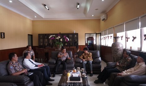 Panitia Resepsi Milad ke-107 Muhammadiyah melakukan audiensi ke Polda DIY untuk meminta bantuan pengamanan.