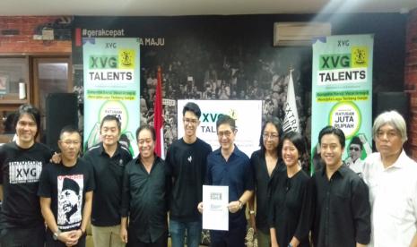 Panitia XVG Talent Lomba Cipta Lagu dan Kompetisi bernyanyi Suara Anak Muda untuk Ganjar-Mahfud. 