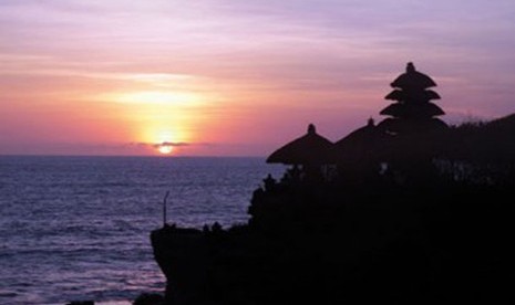 Panorama di Bali, ilustrasi