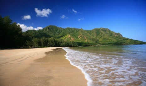 Pantai cantik di Honduras.