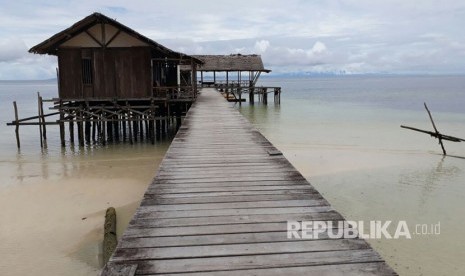 Pantai Waiwo di Raja Ampat, Kamis (21/9). 