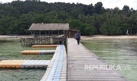 Pantai Waiwo di Raja Ampat, Kamis (21/9). 