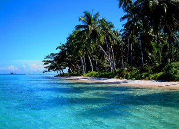 Pantai Mentawai yang eksotik sebelum diterjang tsunami yang banyak dikunjungi wisatawan mancanegara