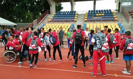 Para atlet atletik Indonesia di ASEAN Para Games 2017, Malaysia.