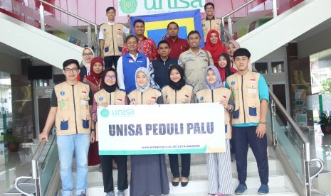 Para mahasiswa Prodi Fisioterapi Unisa Yogyakarta yang diberangkatkan ke Palu.