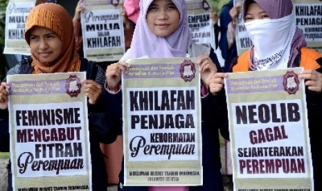 Para Muslimah Hizbut Tahrir Indonesia (HTI).