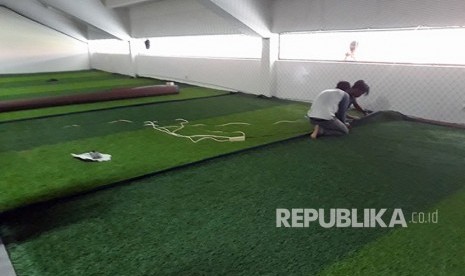 Stadion dengan rumput sintetis / Ilustrasi 