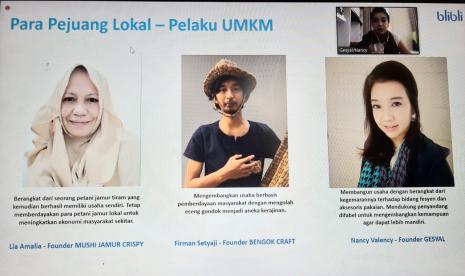 Para pelaku UMKM yang bergabung dengan Blibli menjadi Pejuang Lokal 