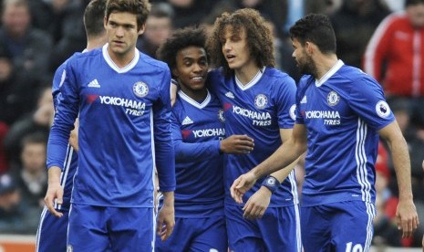 Para pemain Chelsea.