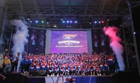 Para pemain dari 16 tim peserta Honda DBL Jakarta Championship Series 2019.