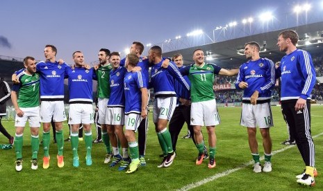 Para pemain Irlandia Utara.