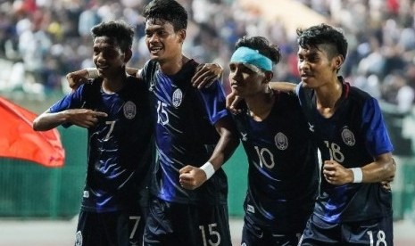 Para pemain Kamboja U-22.