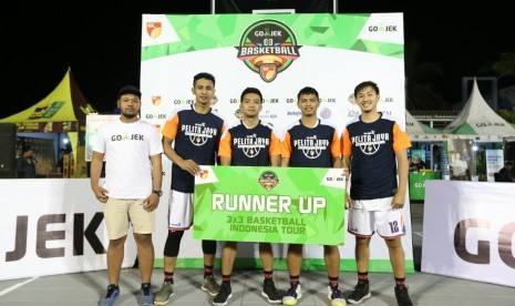 Para pemain Pelita Jaya Jakarta di Gojek IBL 3x3 2019.