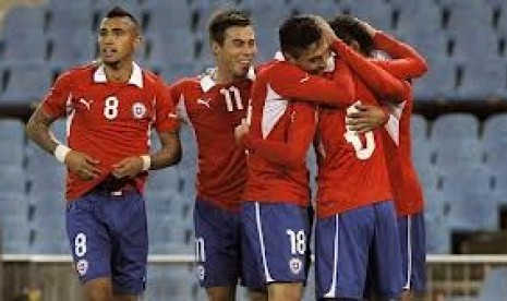 Para pemain Timnas Chile.