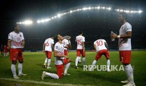 Indonesian U-23 soccer team.