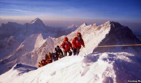 Para pendaki gunung Everest, Nepal