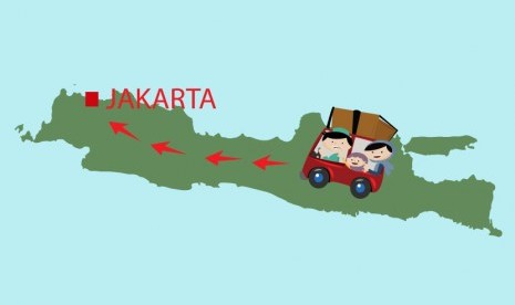 Para pendatang ke Jakarta (ilustrasi). Dukcapil DKI memprediksi sebanyak 40 ribu pendatang baru datang ke Ibu Kota.