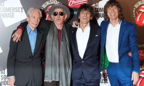 Grup musik rock asal Inggris The Rolling Stones melarang Presiden Amerika Serikat Donald Trump memutar lagu mereka lagi tanpa izin (Foto: Para personel The Rolling Stones (Kiri ke Kanan) Charlie Watts, Keith Richards, Ronnie Wood dan Mick Jagger)