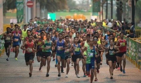 Para peserta Milo Jakarta International 10K.