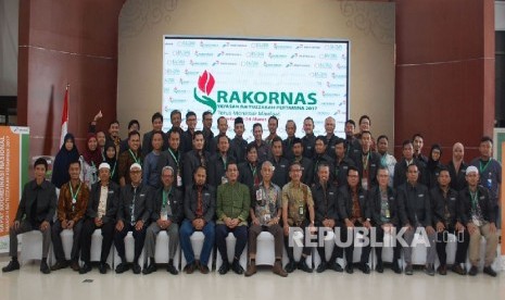 Para peserta rapat koordinasi nasional (Rakornas) Yayasan Baituzzakah Pertamina, 23-24 Maret 2017 bertempat di Aula Kantor Pusat Pertamina.