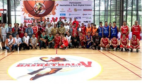 Para peserta turnamen basket Sinar Mas Land 2017.