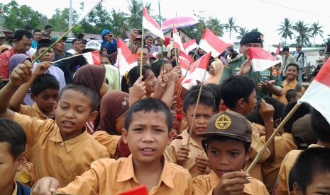 Siswa SD di daerah pelosok Kalimantan Tengah.