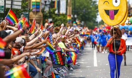 Parade komunitas LGBT di AS