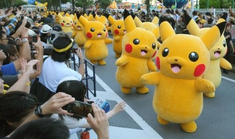 Parade Pikachu di Yokohama, Jepang