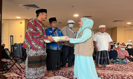 Paramitha Widya Kusuma, anggota komisi VII DPR RI, saat melakukan pemantauan haji di Makkah.