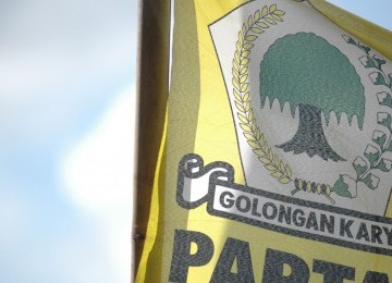 Bendera Partai Golkar.