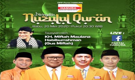 Partai Hanura gelar peringatan Nuzulul Quran secara daring, Rabu (20/5).