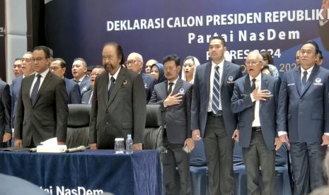 DPP Partai Nasdem resmi mendeklarasikan Anies Rasyid Baswedan sebagai calon presiden (capres).