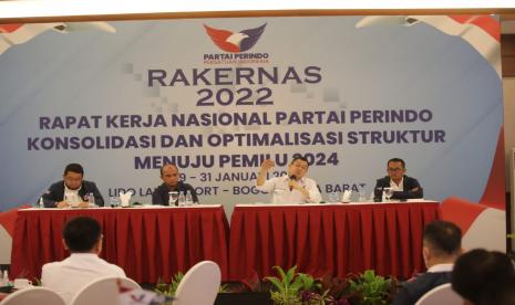 Partai Persatuan Indonesia (Perindo) guna memperkuat struktur dan mematangkan strategi menghadapi Pemilu 2024 mendatang tuntas dibahas dalam Rakernas Partai Persatuan Indonesia (Perindo) 2022. 