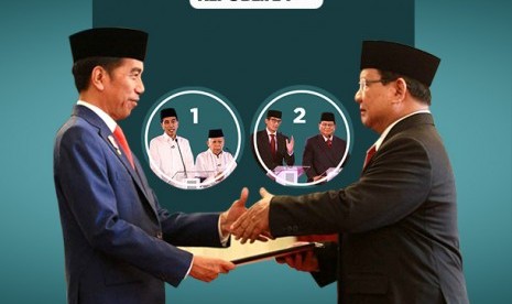 Pasang surut hubungan Prabowo dan Jokowi.