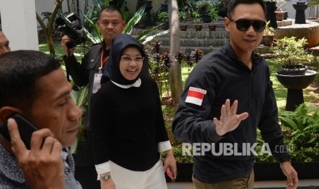 Pasangan bakal calon gubernur dan calon wakil gubernur DKI Jakarta Agus Harimurti Yudhoyono dan Sylviana Murni