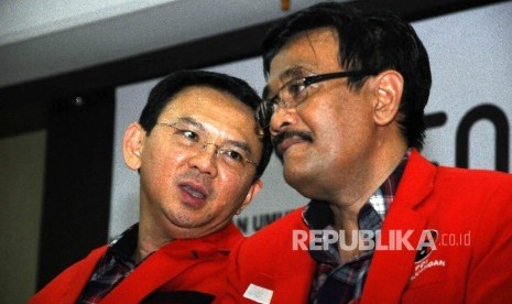 Pasangan calon gubernur dan wakil gubernur DKI Jakarta Basuki Tjahaja Purnama dan Djarot Saifut Hidayat