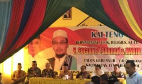 Pasangan calon gubernur Kalimantan Tengah nomor urut 1, Sugianto Sabran-Habib Ismail (Sohib)