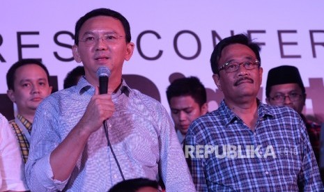 Basuki Tjahaja Purnama alias Ahok (kiri). 